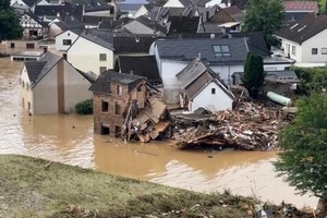 德國西部萊茵蘭-普法爾茨州遭遇暴雨洪水。（圖源：互聯網）