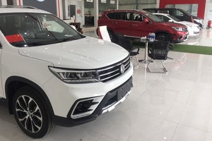 圖為本市一間陳列室展示的一款中國汽車。（圖源：阮海）