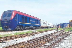 越-比首班集裝箱列車投入活動