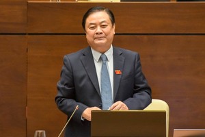 農業與農村發展部部長黎明歡在會上發言。（圖源：元平）