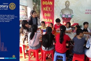 國際扶輪為本市第二郡貧困學生開設的學習班。（圖源: Rotary International）