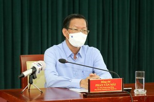 市委常務副書記潘文邁會上致辭。（圖源：TTO）