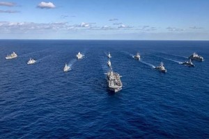 美國海軍開始於8月3日至16日舉行“大規模演習21”的海上軍演。（圖源：互聯網）