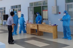 康復病例志願參加防疫工作。圖為古芝新冠肺炎醫院一瞥。（圖源：PV）