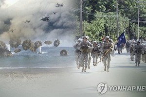 韓美聯合演習畫面。（示意圖源：韓聯社）