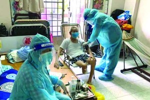 第五郡上門為行動不便長者接種