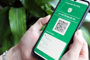 新冠疫苗接種管理平台顯示人們接種第二劑疫苗後的結果。