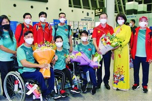 越南體育代表團抵達東京。（圖源：互聯網）