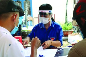 共青團團員協助本市抗疫。（圖源：黃甲）