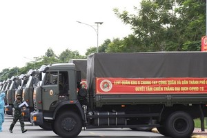 第九軍區捐助市民 50 噸果蔬