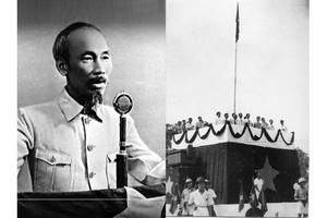 1945年9月2日，胡志明主席宣讀《獨立宣言》，宣告越南民主共和國的誕生（資料圖）