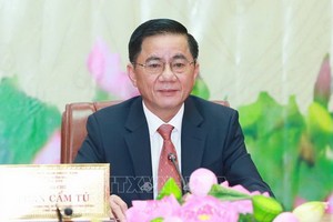 中央檢查委員會主任陳錦秀。（圖源：越通社）