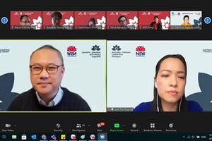 “2021年年輕領導線上論壇”一隅。