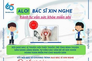 平順省在線健康諮詢宣傳海報。（圖源：平順報）