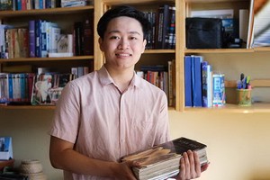 童玉霞與他的學習區角。（圖源：VnE）