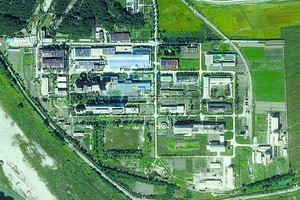 美國衛星圖像公司拍攝的寧邊鈾濃縮廠照片。（圖源：AP）