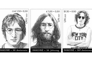 聯合國發行約翰‧列儂紀念郵票