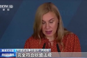 歐盟能源事務委員西姆森：歐盟成員國可以使用其中一些工具來快速解決問題。（圖源：CCV視頻截圖）