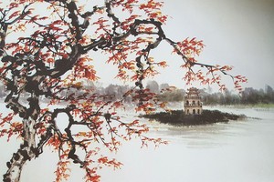 秋之美　張漢明　畫