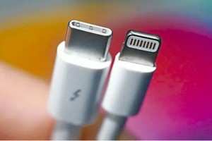 USB-C(左)與Lightning介面。（圖源：互聯網）
