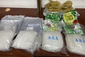 職能力量查獲的毒品。（圖源：玉輝）