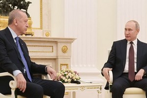 俄羅斯總統普京與土耳其總統埃爾多安當地時間9月29日在俄南部海濱城市索契舉行會談。（圖源：互聯網）