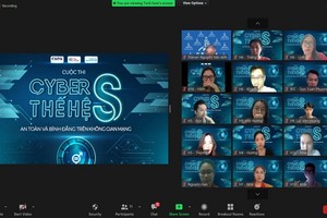 “網絡空間安全及平等”Cyber S-S時代比賽線上開幕儀式。（圖源：UN Women）