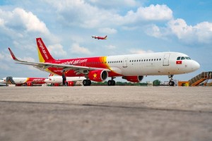 越捷航空客機。（圖源：互聯網）