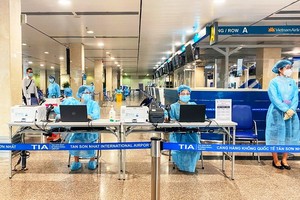 新山一機場新冠檢測區一隅。（圖源：成論）