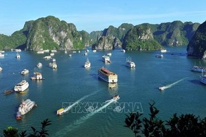 廣寧省下龍灣一景。（圖源：越通社）