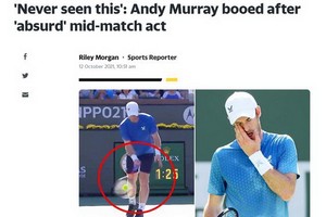 穆雷下手發球得分遭網暴。（圖源：互聯網）