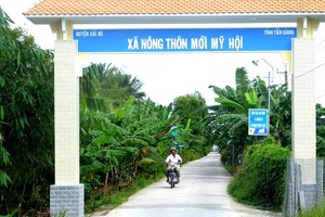 前江省丐皮縣美會鄉新農村一景。（圖源：前江信息網）