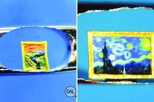 微型雕刻重製名畫