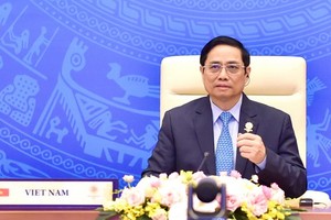 政府總理范明政出席第三十八屆東盟峰會並發表重要講話。（圖源：VGP）