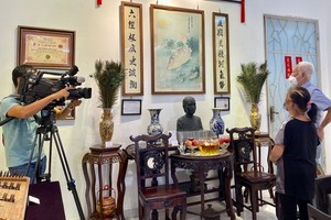 越南電視台拍攝西堤華人文物專題紀錄片