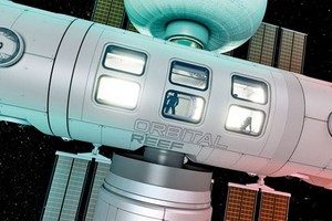 藍色起源公司25日宣佈，打算開發一個最多能容納10個人的商業空間站，爭取幾年後發射升空。（圖源：互聯網）