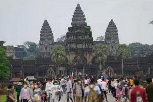 柬埔寨著名旅遊景點吳哥窟。（圖源：Khmer Daily）