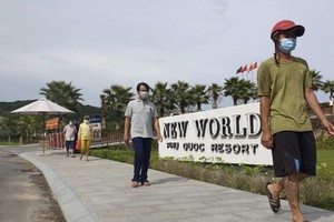 富國島的旅遊業正準備接待國際遊客。