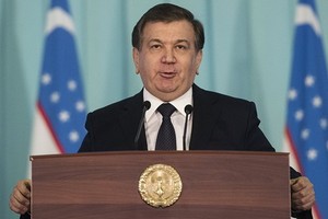 烏茲別克斯坦共和國總統米爾濟約耶夫。（圖源：Sputnik）