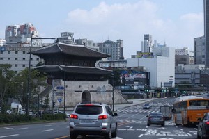 2020年8月30日，在韓國首爾，東大門附近行人車輛稀少。（圖源：新華社）