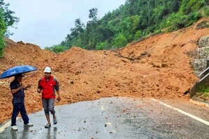 山泥傾瀉現場。 （圖源：V.D）