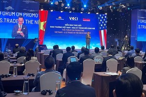 “力促越-美在新環境商貿”論壇現場。