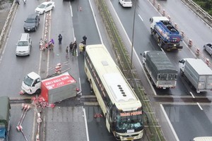 一起追尾事故。（圖源：市黨部新聞網）