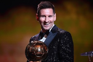 梅西獲得 2021 年金球獎。（圖源：Getty Images）