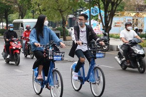 試運市中心共享自行車服務