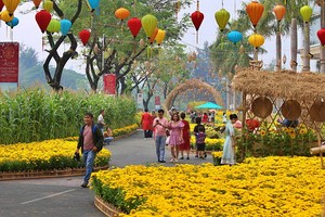 今年的春花盛會將於明年1月27日至2月6日在第一郡騷壇公園舉辦。（示意圖：婦女報）