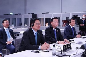 出席聯合國氣候變化框架公約第 26次締約方大會的越南代表團。（圖：越通社）