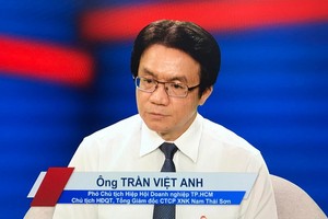 南泰山進出口股份公司董事長陳越英在座談會上分享意見。（圖：VGP）