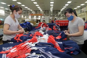 越南成衣外銷歐盟市場。（圖：越通社）