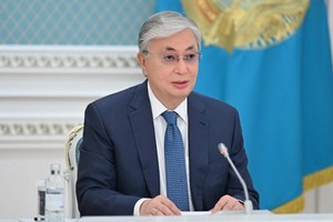 哈薩克斯坦共和國總統卡西姆‧托卡耶夫。（圖：哈通社）